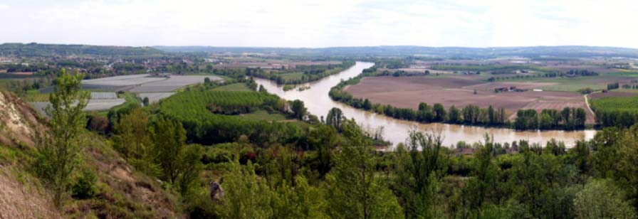 La confluence du Lot et de la Garonne en Lot-et-Garonne (Philippe Valette)